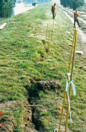 Böschungsrutschung Hohenwutzen / Oder