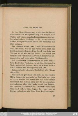 Heisses Wasser