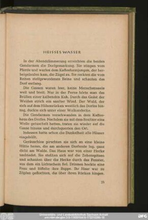 Heisses Wasser