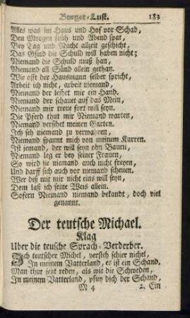 Der teutsche Michael. Klag Uber die teutsche Sprach-Verderber