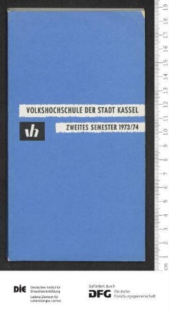 Programm 2. Semester 1973/1974
