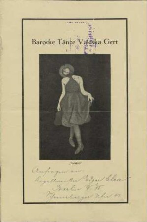 Gert, Valeska; Tänzerin