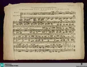 Oesterreichischer Grenadier-Marsch : aus dem grossen Singspiel: Die Uniform; No. 37
