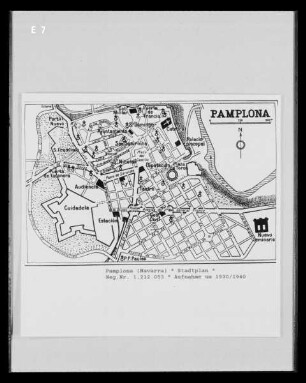 Stadtplan von Pamplona