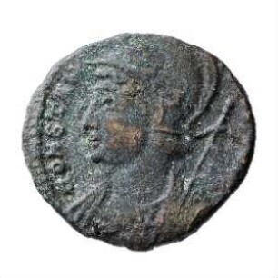 Münze, Follis, Aes 4, 333 - 334 n. Chr.