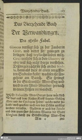 Das Vierzehende Buch Der Verwandlugen