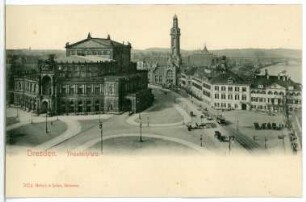 Dresden. Theaterplatz mit Semperoper