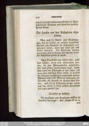 Karpfen zu mästen.
