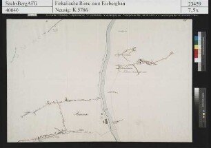 Gegend von Eula bei Nossen mit den dort befindlichen Grubenbauen