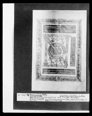 Evangeliar des Claude Fauchet — Initialzierseite zum Hieronymusbrief, Folio 2verso