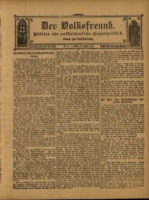Ausgabe vom Sonntag, den 19. März 1911.