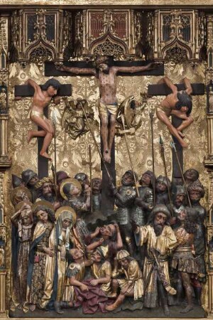 Hochaltar des Frankfurter Doms — Passion Christi in fünf Szenen — Kreuzigung Christi