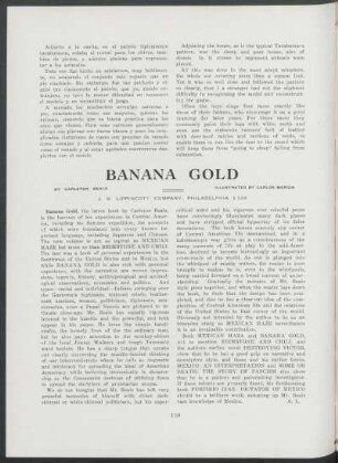 Banana Gold - [Review] : Illustrated by Carlos Mérida