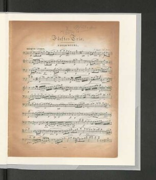 Fünftes Trio. Violoncell.