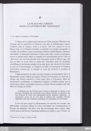 1. La culture orientale et l'Occident