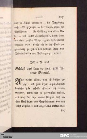 Eilftes Capitel. Schluß aus dem vorigen, und fernerer Beweis.