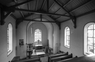 Evangelische Kirche (Kirche, evangelisch, Buntsandstein und Fachwerk); Rosenthal, Kirchweg 5, Im Dorf