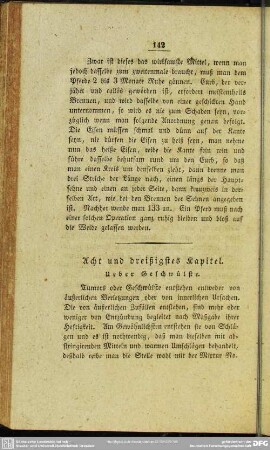 Acht und dreißigstes Kapitel. Ueber Geschwülste