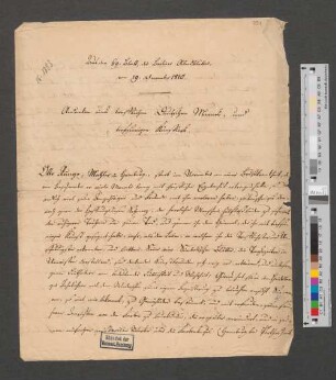 Aus dem 69. Blatt, der Berliner Abendblätter, vom 19. Dec. 1810. Andenken eines trefflichen Deutschen Mannes und tiefsinnigen Künstlers.