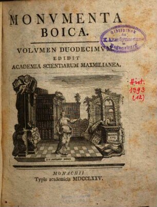 Monumenta Boica, 12