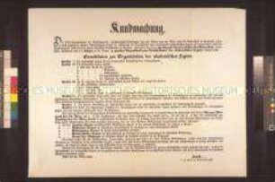 Bekanntmachung des Rektors der Universität Wien zur Organisation der Akademischen Legion; Wien, 20. März 1848
