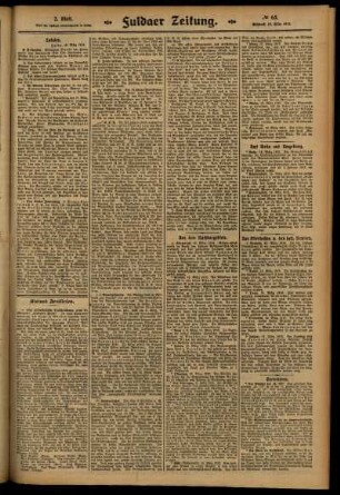 Zweite Ausgabe vom Mittwoch, den 19. März 1913.
