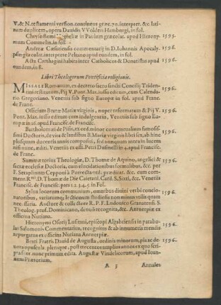 Libri Theologorum Pontificiae religionis.