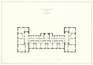 Gärtner, Friedrich von; Edenkoben (Pfalz); Schloss Ludwigshöhe - Nebengebäude (Grundriss 1. OG)