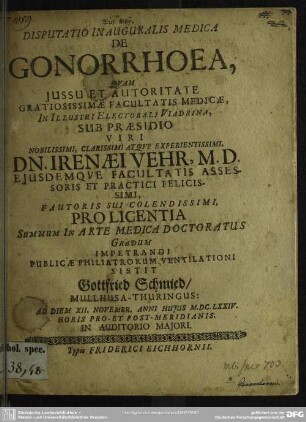 De gonorrhoea
