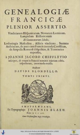 Band 1: Genealogiae Francicae plenior assertio