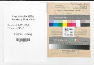 Entnazifizierung Ludwig Gruber , geb. 11.05.1899 (Hausmeister)