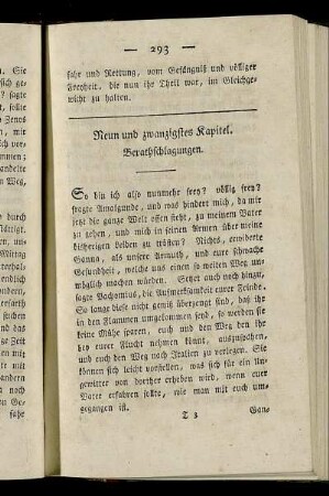 Neun und zwanzigstes Kapitel. - Drei und dreißigstes Kapitel.