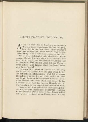 Meister Franckes Entdeckung