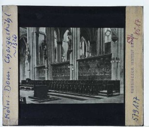 Köln, Dom,Köln, Dom, Chorpfeilerfiguren (Apostelzyklus),Köln, Dom, Chorgestühl