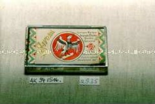 Blechdose für Schnupftabak? "Lunique Marque Original SIVORA Qualite Garantie" (Abbildung eines Greifvogels im Kreis)