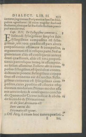 Cap. XII. De Syllogismo connexo 1.