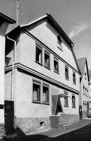 Wohnhaus, Fachwerk; Gelnhausen, Am Rain 6