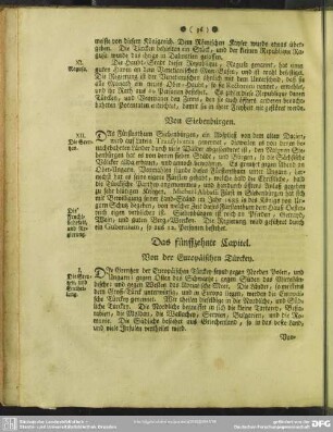 Das fünffzehnte Capitel. Von der Europäischen Türckey