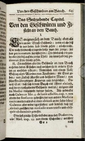 Das Sechzehende Capitel. - Das Siebenzehende Capitel.