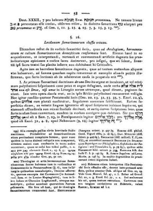 §. 16. Lectionum samaritanarum classis octava.