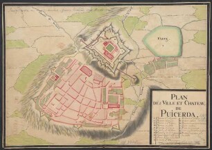 Plan de la ville et chateau de Puicerda