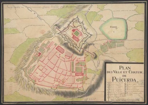 Plan de la ville et chateau de Puicerda