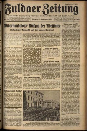 Ausgabe vom Dienstag, den 05. November 1935.