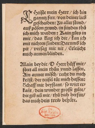 CHriste mein Herr/ ich bin || ganntz ferr/