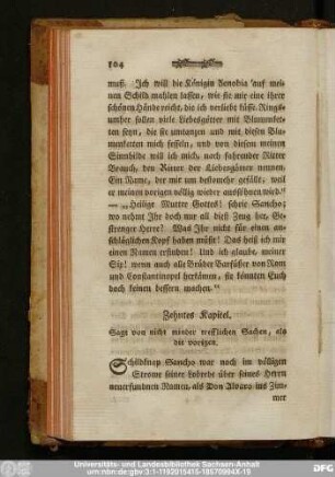 Zehntes Kapitel. Sagt von nicht minder trefflichen Sachen, als die vorigen.