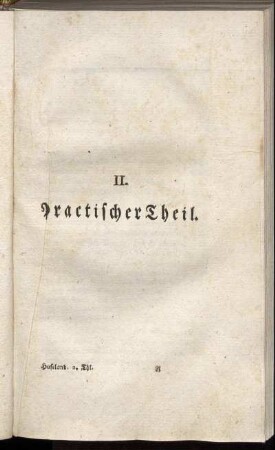 II. Practischer Theil.