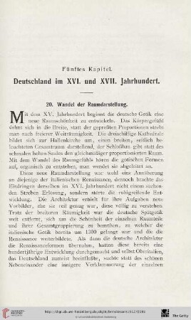 Fünftes Kapitel: Deutschland im XVI. und XVII. Jahrhundert