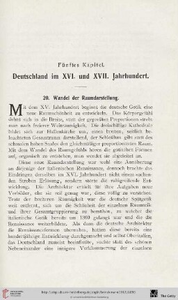 Fünftes Kapitel: Deutschland im XVI. und XVII. Jahrhundert