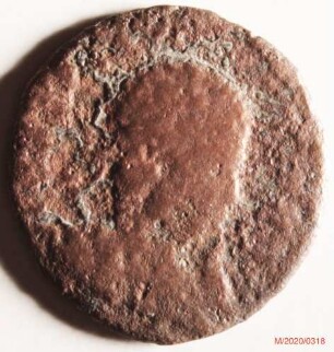 Römische Münze, Nominal Follis, Prägeherr Constantinus I. für einen seiner Söhne, Prägeort nicht bestimmbar, Original