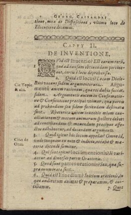 Caput II. De Inventione.
